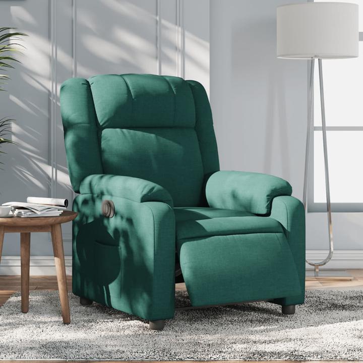 Image du produit VidaXL Fauteuil de massage vert foncé Tissu,Couleur : vert foncé,Matériaux