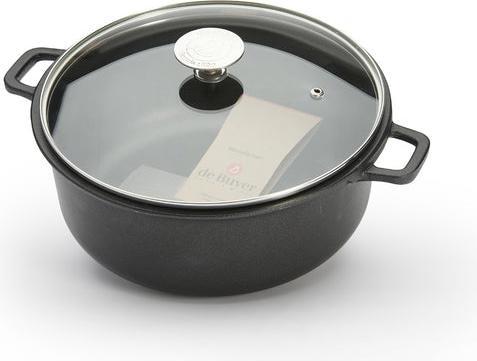 Image du produit de Buyer Choc Extreme Cocotte anti-adhésive avec couvercle en verre, induction (28 cm, Cocotte + faitout, Aluminium)