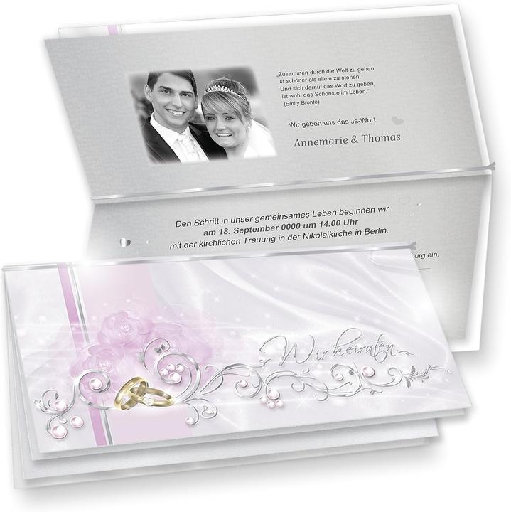 Produktbild Tatmotive Einladungen Hochzeit-Sets (40 Stk.)