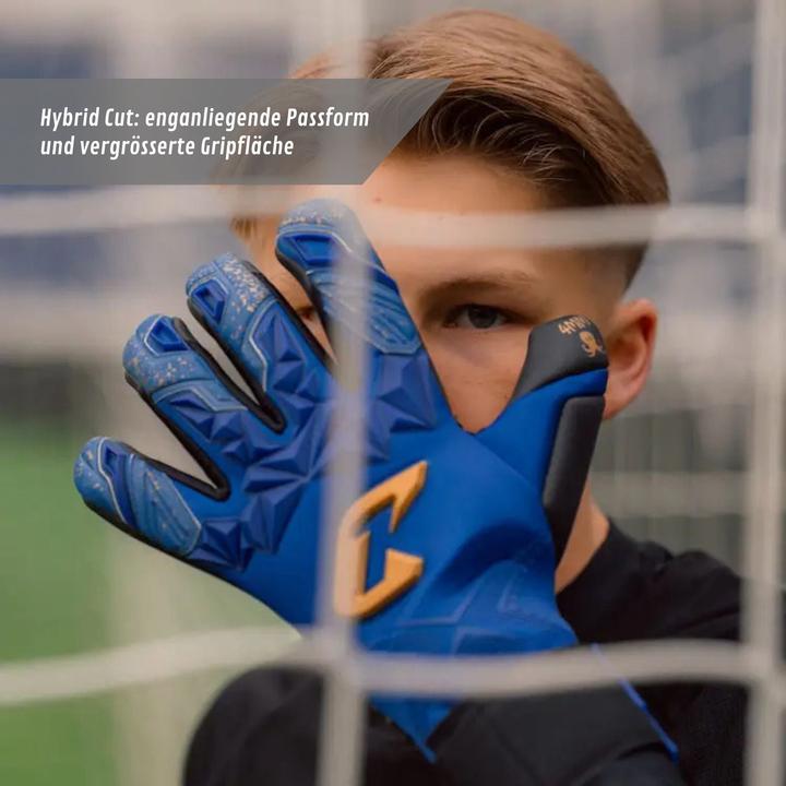 Actual product image Catch & Keep Fussballhandschuhe Pulse X Blue Gr. 10 Torwart Goalie Handschuhe (10)