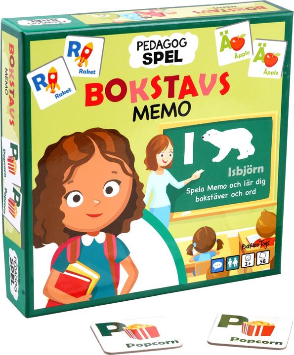 Produktbild Barbo Toys Barbo Classic Pedagog Spel Bokstavsmemo (SE) (58 Teile)