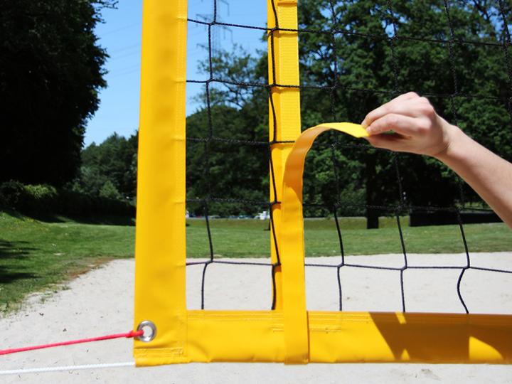 Productafbeelding Funtec Pro Beach Net Plus, 8,5 M, Voor Permanente Beachvolleybalnetten, Met Extra Sterke Zijstukken