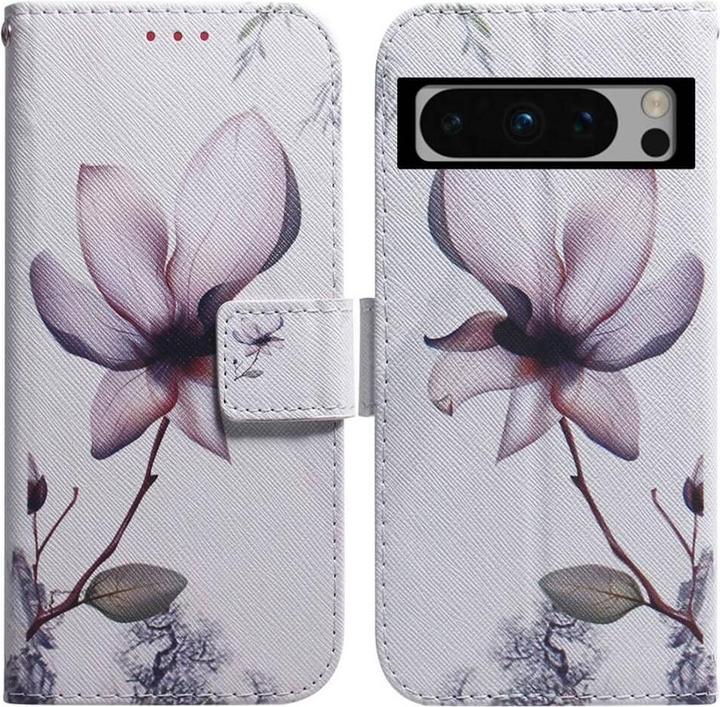 Produktbild Cover-Discount Google Pixel 8 Pro - Leder Etui Hülle Flower (Google Pixel 8 Pro)