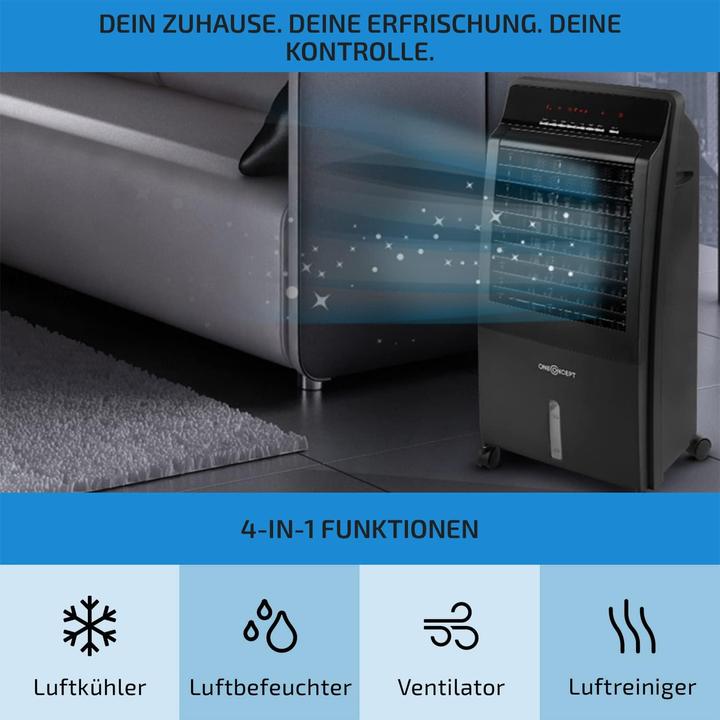 Immagine prodotto OneConcept Raffreddatore d'aria 4-in-1, nero (64 dB)