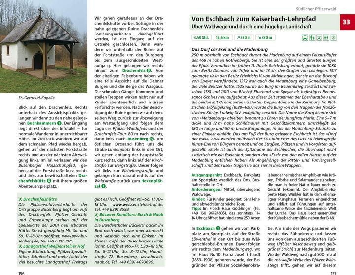 Nährwerte und Zutaten Pfälzerwald und Deutsche Weinstrasse. Wandern & Einkehren (Deutsch, Jörg-Thomas Titz, 2023)