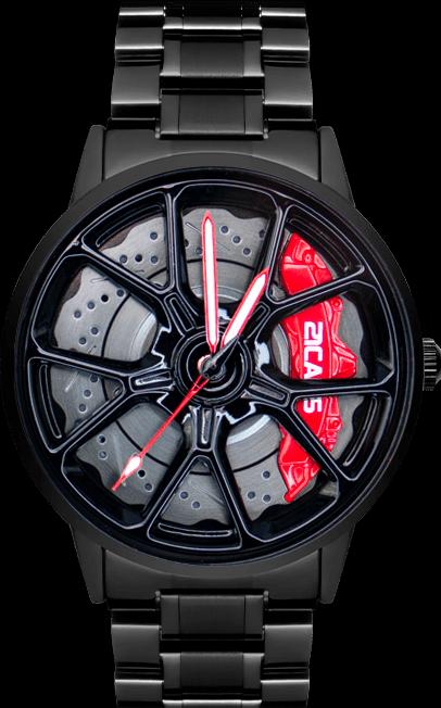 Image du produit 21cars Trackmaster RS - Rouge - Noir I Spin (Affichage de la réserve de puissance, 43 mm)