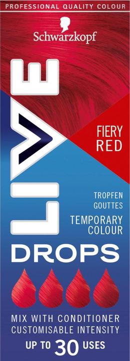 Produktbild Schwarzkopf Live Temporary Colour Drops (Fiery Red)