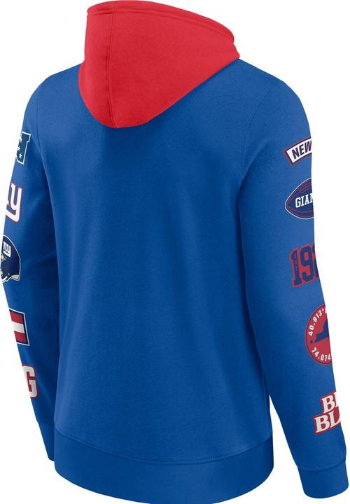 Immagine prodotto Fanatics Felpa con cappuccio con stampa sulle maniche dei New York Giants NFL - XL (XL)