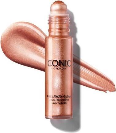 Actual product image Iconic London Rollaway Glow Highlighter Makeup Rose Potion 8ml (Rose Potion, Highlighter)