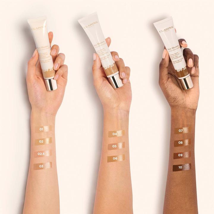 Image du produit Clarins Skin Illusion - Getönte Feuchtigkeitscreme Spf25 04 (Crème solaire visage, SPF 25, 40 ml)