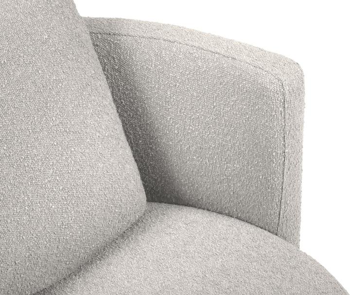 Image du produit Micadoni Bouclé Fauteuil Pivotant, "Bliss", 1 Place, 92x92x75 Fabriqué en Europe