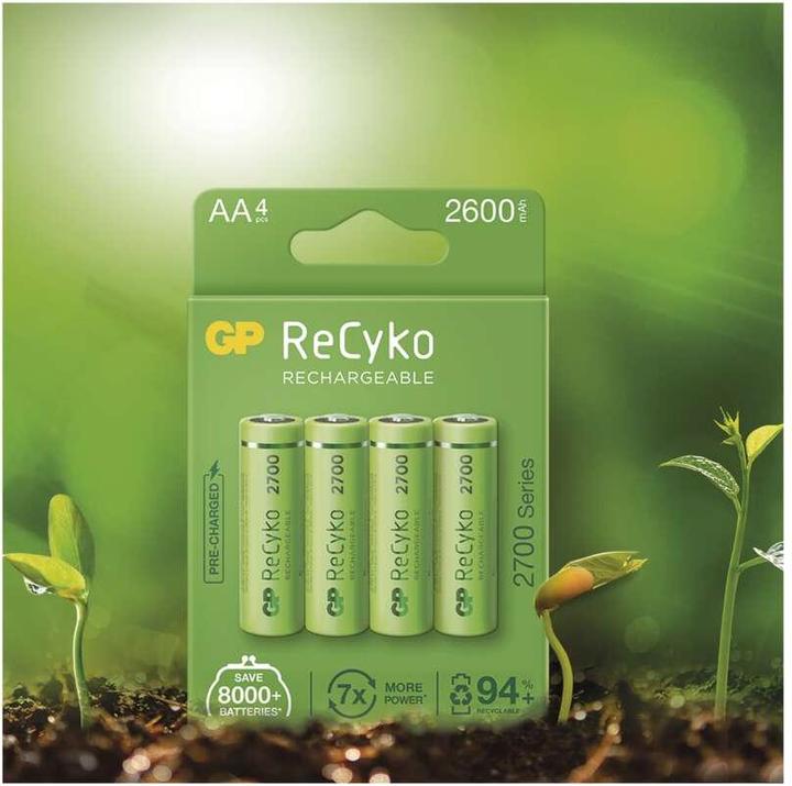 Image du produit GP Batteries Baterija Gp 2 x akumuliatoriai aa/r6 gp recyko pro ni-mh 2000mah 210aahcb-5eb2 (2 pcs, AA, 2000 mAh)