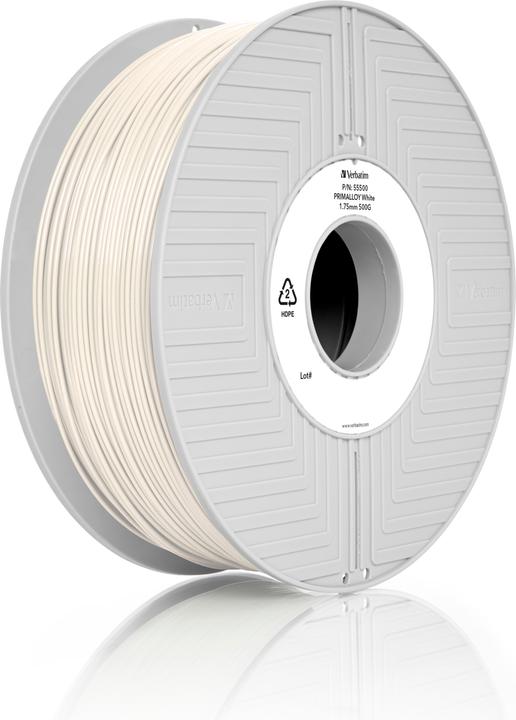 Image du produit Verbatim Filament Primalloy (Primalliage, 1.75 mm, 500 g, Blanc)