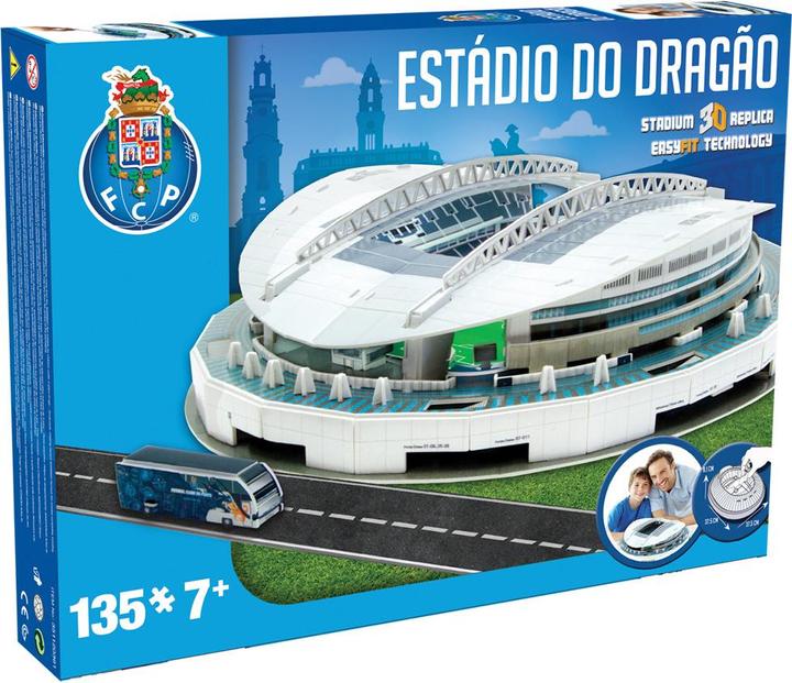 Puzzle 3D dello stadio FC Porto Estadio O Dragao (135 pezzi)