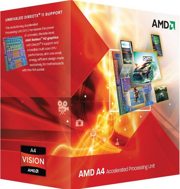 Image du produit AMD A4-3400 Apu, 2c/2t (FM1, 2.70 GHz, 2 -Core)