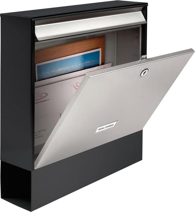 Immagine prodotto Burg Wächter Cassette per lettere Oxford 6877 nero&acciaio