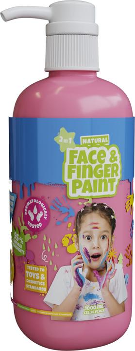 Boti Natural face and finger paint bottle with pump - pink, 1 l (Rose, 1000 ml)