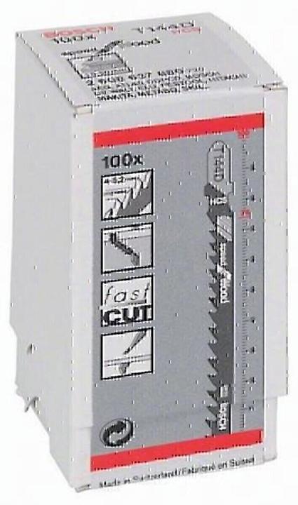 Image du produit Bosch Professional Zubehör Lame de scie sauteuse T 144 D Speed for Wood, pack de 100