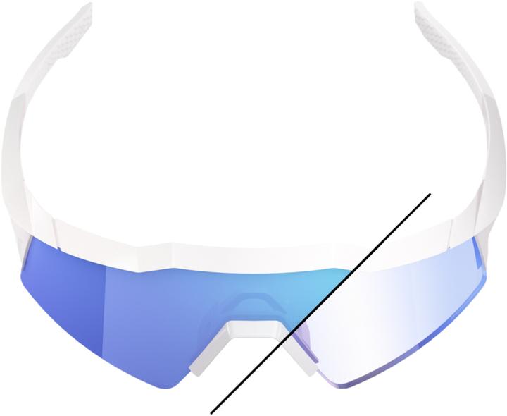 Produktbild 100% SPEEDCRAFT SL LE - Bastille (irisierenden Logos, Perlmuttfarben mit chromfarbenen, Blue Mirror Photochromic)