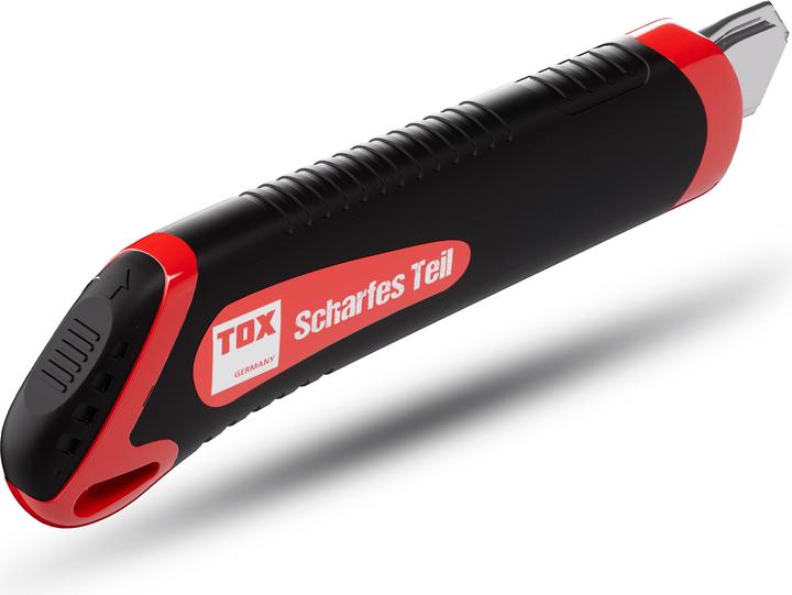 Produktbild Tox Cuttermesser rot "Scharfes Teil" inkl. 3 Klingen (Cutter)