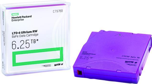Actual product image HPE HP LTO-6 Ultrium BaFe 1x (LTO-6 Ultrium, 6250 GB)