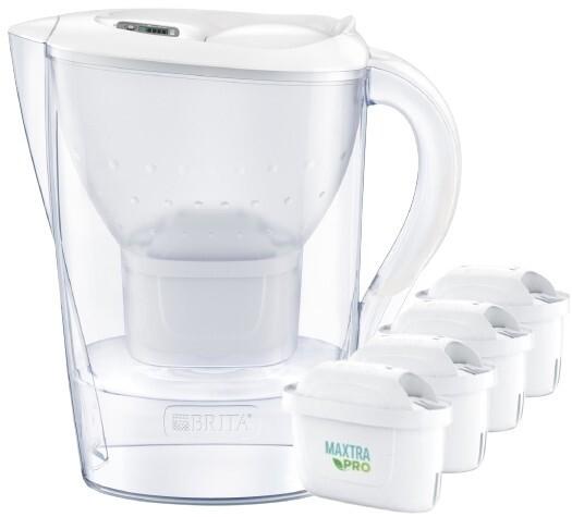 Actual product image Brita Marella XL filter jug + 4 cartridges PRO Pure Performance cartridges White (3.50 l)