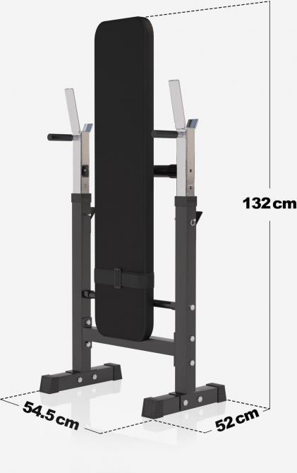 Actual product image Gorilla Sports Weight bench with shelf