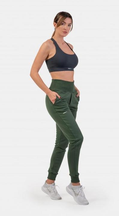 Actual product image Nebbia High-Waist Loose Fit Sweatpants "Feeling Good" 409 dark green (S)