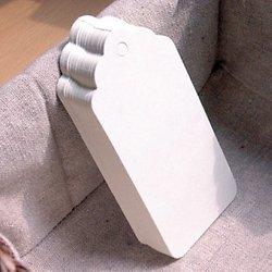 Produktbild Quader Karton Etiketten - Weiss (50Stück)