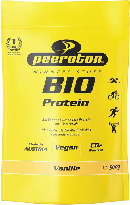 Energie-Label Peeroton Bio Protein Vanille Btl 500g (Vanille, 1 Stk., 500 g)