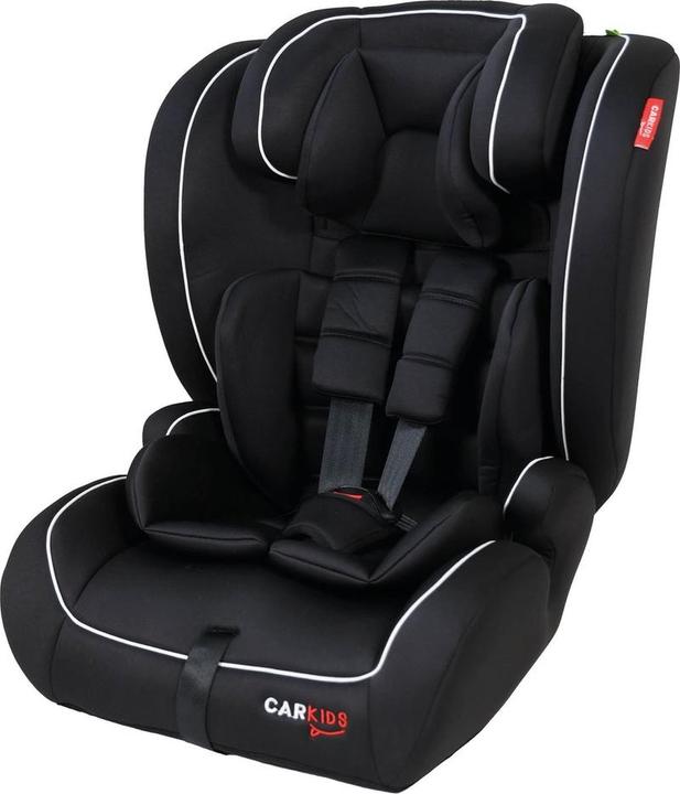 Actual product image Carkids I-Size car seat Luca 76-150cm black/white (Booster seat, ECE R129/i-Size Standard)