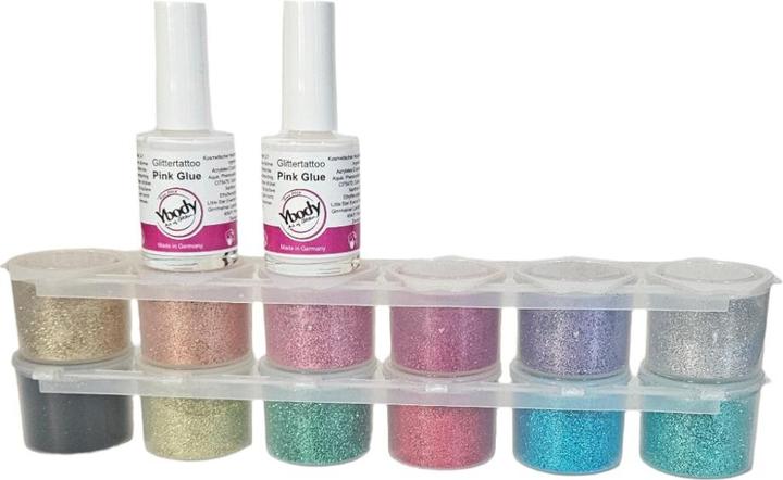 Actual product image Ybody Glitter Tattoo Set | Pro 100