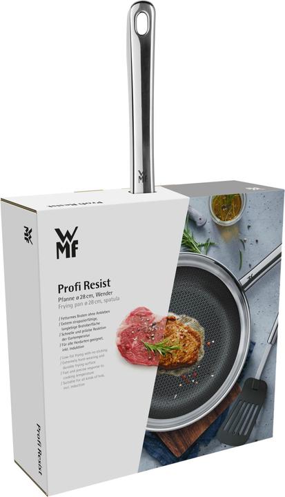 Produktbild WMF Edelstahlpfanne Bratpfanne 28cm Wender Profi Resist Induktion beschichtet (28 cm, Bratpfanne, Edelstahl, Aluminium)