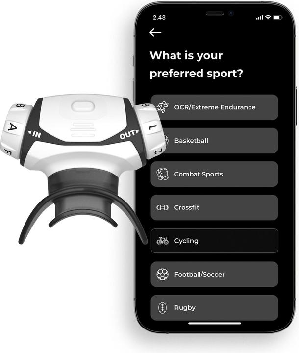 Actual product image Airofit Breathing Trainer Pro 2.0