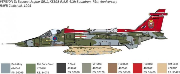 Actual product image 1:72 Sepecat JAGUAR GR.1/3 R.A.F.
