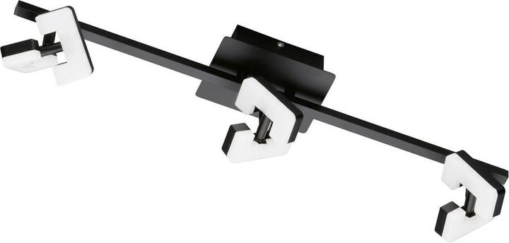 Fischer & Honsel Honsel Ray LED ceiling light triple 12.6W warm white sand black 21402