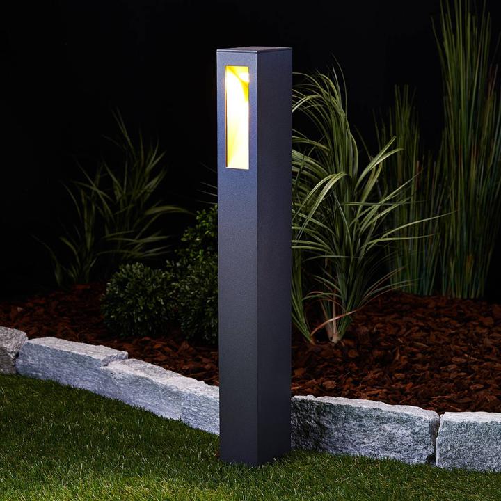 Produktbild Lucande Jenke LED Garten Leuchte Graphite (100 lm, IP54)