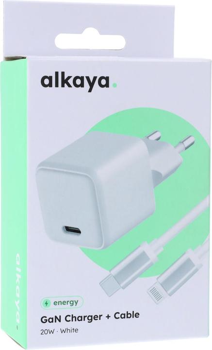 Actual product image Alkaya NEXUS Speed Flex Charger Set GaN Technology 20W white (20 W)