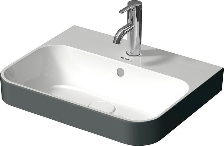 Image du produit Duravit Vasque à poser 50 x 40 cm Happy D.2 Plus Anthracite/blanc 2360506100 (400 mm, 500 mm)