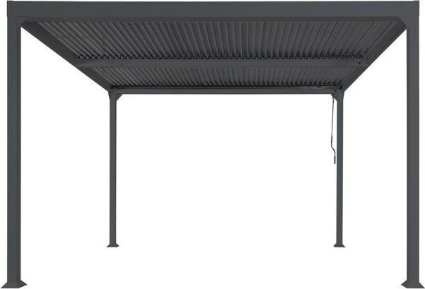 Immagine prodotto Mendler Pergola in alluminio HWC-L41, robusta struttura in metallo da 8 cm 3x3 m, antracite (306 cm, 306 cm)