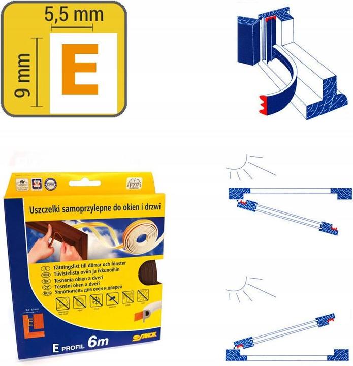 Produktbild Stomil Sanok USZCZELKA BRĄZOWA E-150mb (23 mm)
