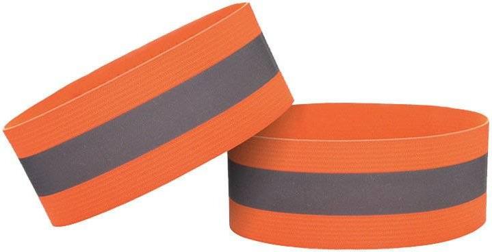 Image du produit Hurtel Brassard réfléchissant pour vélo course à pied jogging velcro 4cm orange