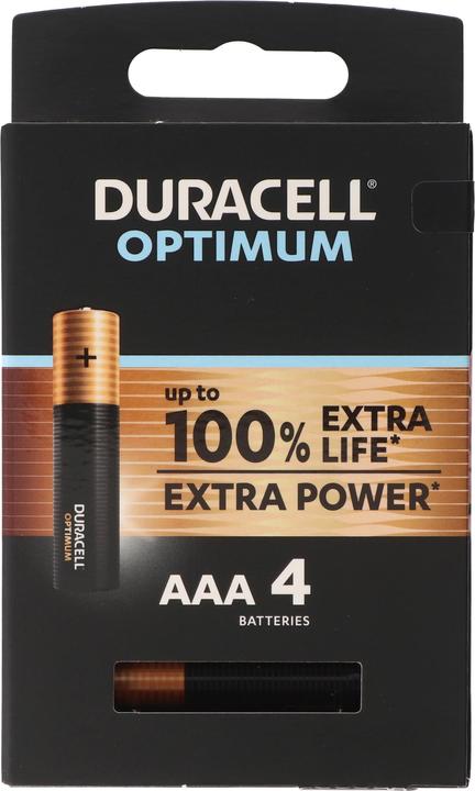 Duracell Pile AAA Optimum da 4 pezzi (4 pz., AAA)