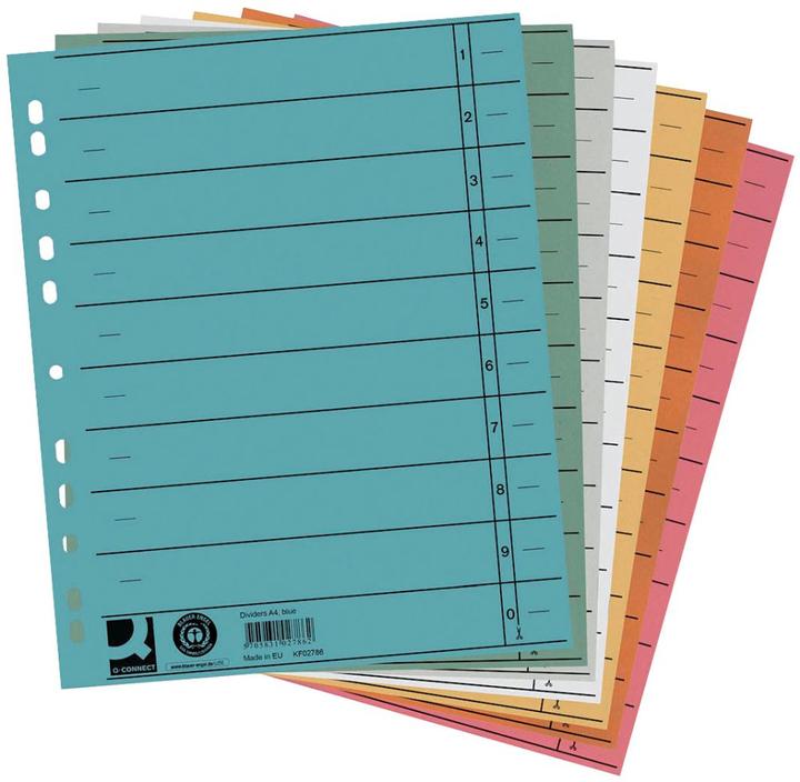 Image du produit Q-Connect Intercalaire 100 pièces assorties