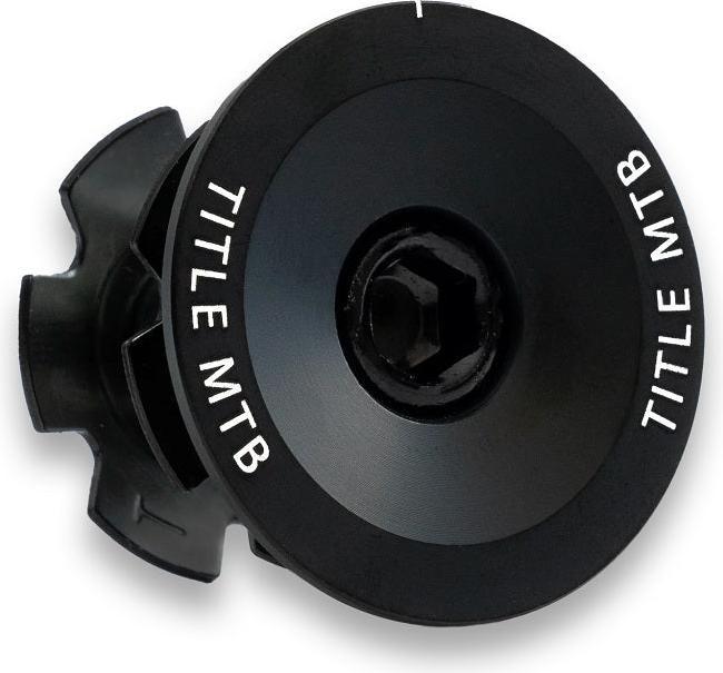 Produktbild Title Top Cap und Gabelschraube - black
