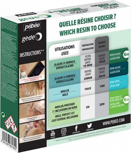Image du produit Pebeo Gédéo Kit Résine Glacage Bio (300 ml)