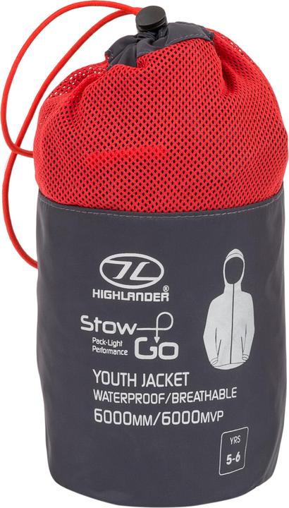 Immagine prodotto Highlander Stow & Go Kids C'coal Pky Jkt - 9/10 (10XL)