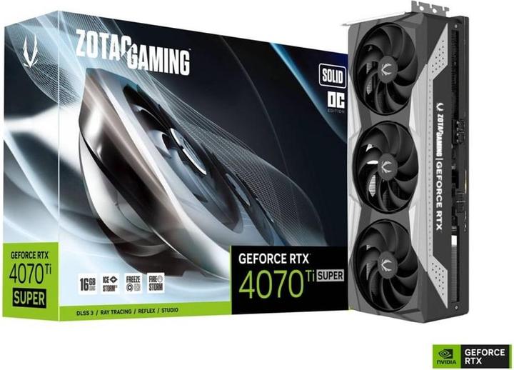 Actual product image Zotac GeForce RTx4070Ti SUPR TrntyWhte (16 GB)