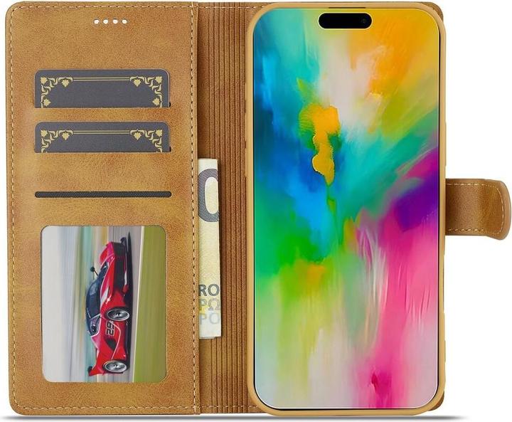 Produktbild LC.Imeeke iPhone 16 Pro Max - Leder Etui Hülle (Apple iPhone 16 Pro Max)