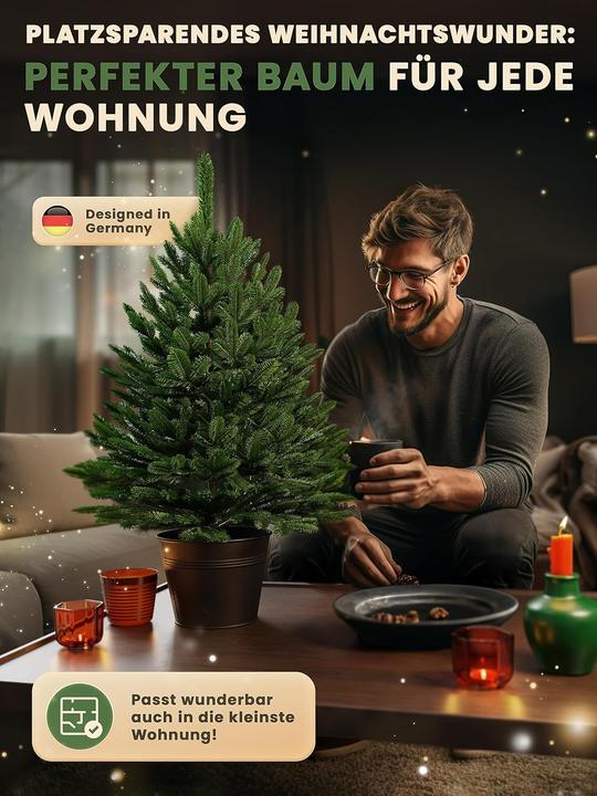 Produktbild Artitree Künstlicher Weihnachtsbaum mit LED & Schnee (40 cm) (40 cm)